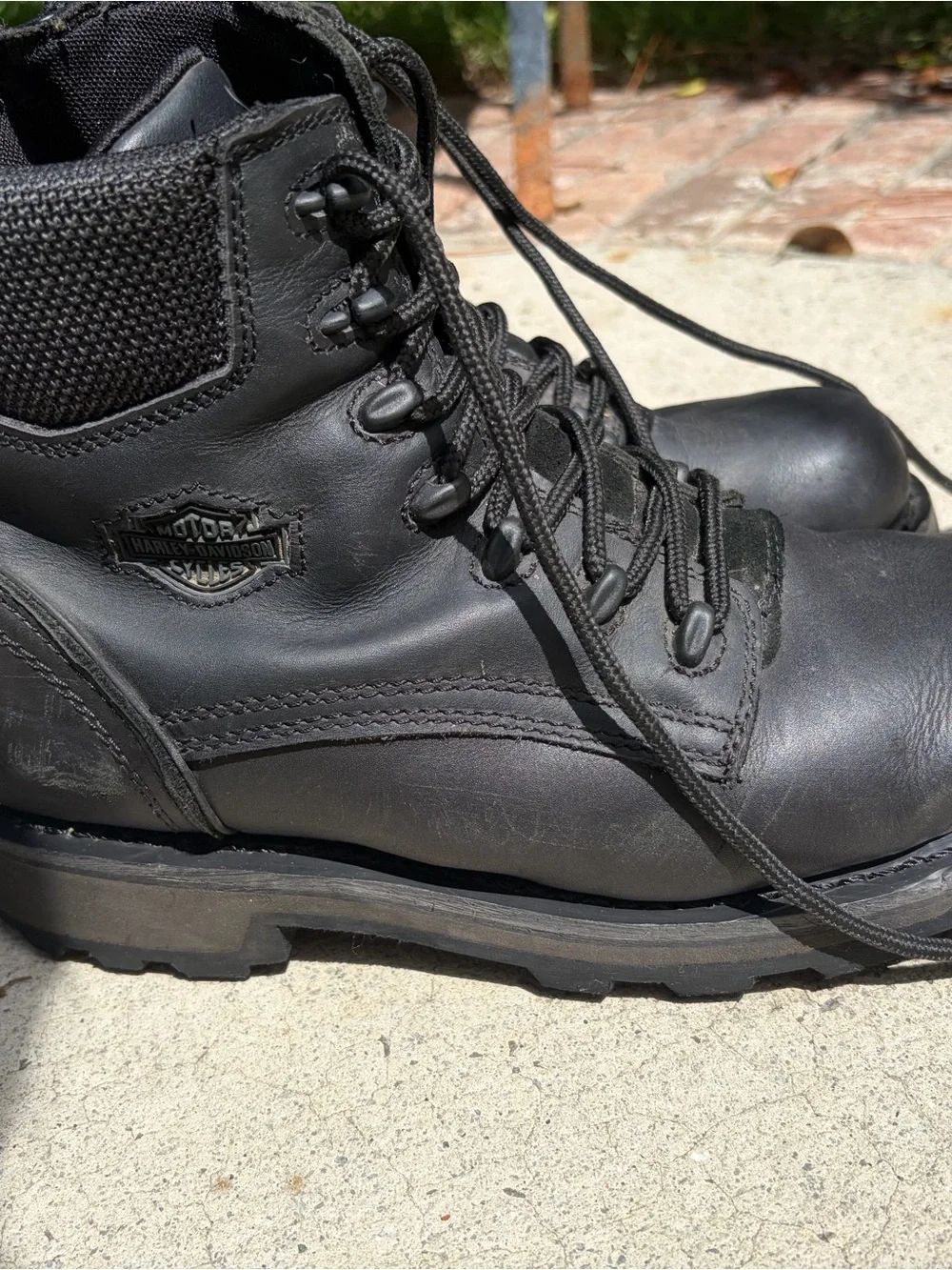Harley-Davidson Mens hybrid Landers Waterproof Boots 9.5/42.5 Preowned See Photo